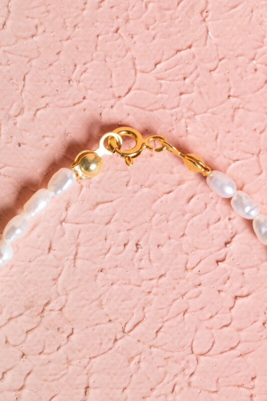 Sertifikalı İnci, Güneş Taşı Gümüş Kapama Doğal Taş Bileklik (SK:064) - 4