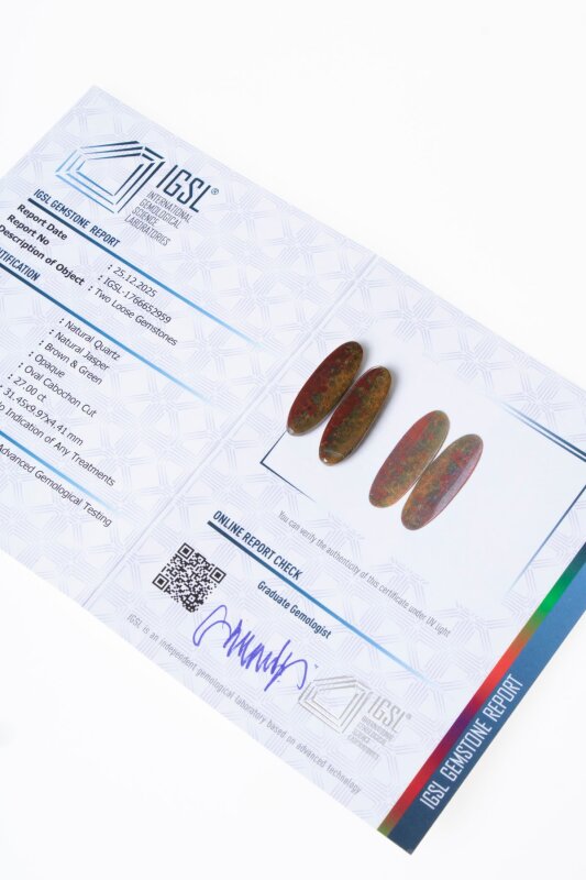 Sertifikalı Jasper Kabaşon (S.K:319) - Doğal Taş