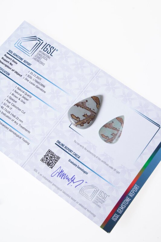 Sertifikalı Jasper Kabaşon (S.K:321) - Doğal Taş