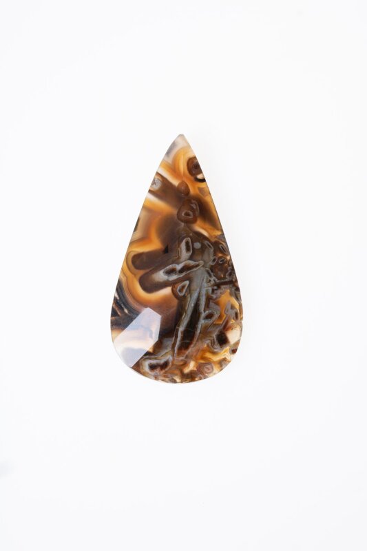 Sertifikalı Kahve Akik Kabaşon (S.K:326) - 2