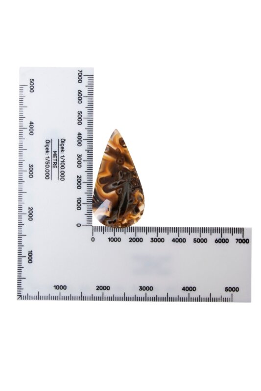 Sertifikalı Kahve Akik Kabaşon (S.K:326) - 3