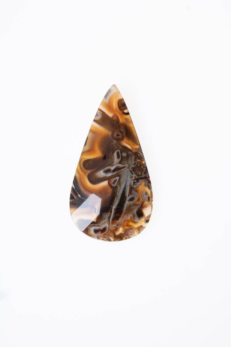 Sertifikalı Kahve Akik Kabaşon (S.K:326) - 2