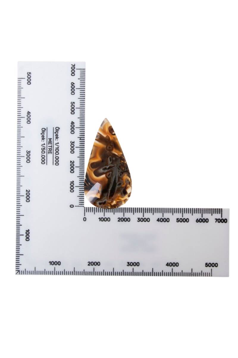 Sertifikalı Kahve Akik Kabaşon (S.K:326) - 3