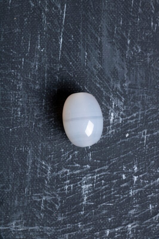 Sertifikalı Kalsedon Doğal Taş Tımbıl El Taşı (SK:148) - 2