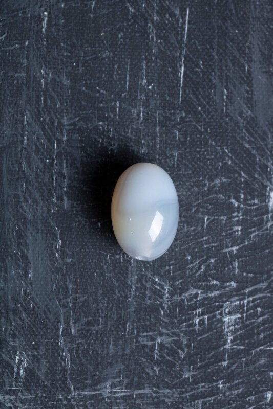 Sertifikalı Kalsedon Doğal Taş Tımbıl El Taşı (SK:148) - 4