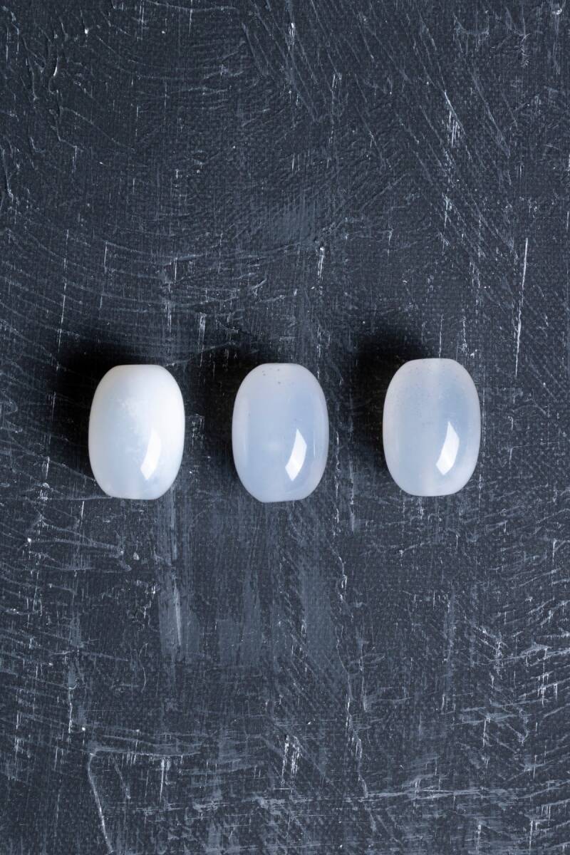 Sertifikalı Kalsedon Doğal Taş Tımbıl El Taşı (SK:149) - 3