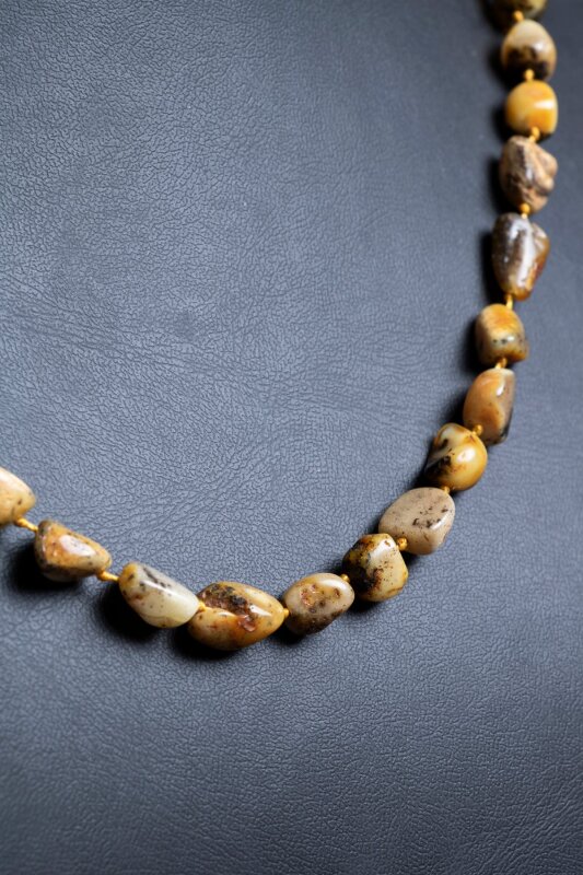 Sertifikalı Kehribar Doğal Taş Kolye (SK:150) - 3