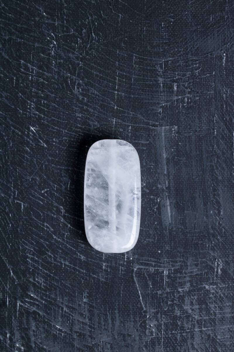 Sertifikalı Kristal Kuvars Doğal Taş Tımbıl El Taşı (SK:140) - 2