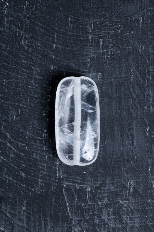 Sertifikalı Kristal Kuvars Doğal Taş Tımbıl El Taşı (SK:140) - 4