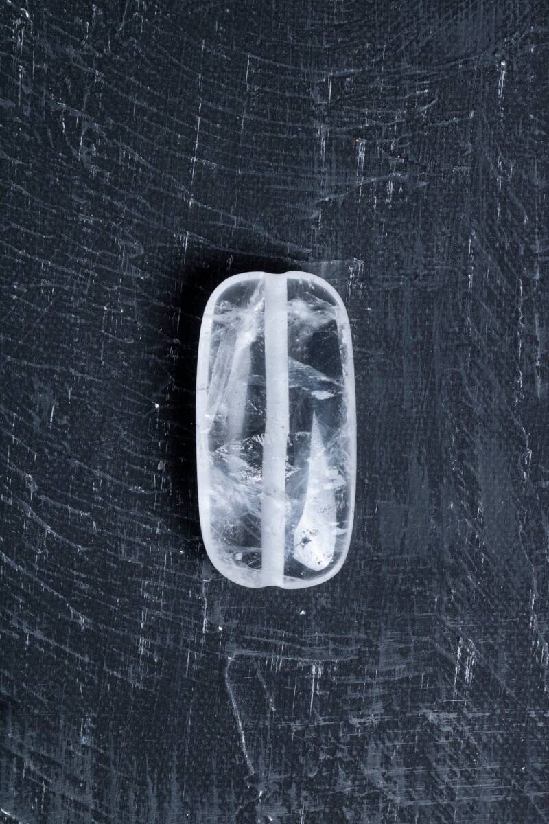 Sertifikalı Kristal Kuvars Doğal Taş Tımbıl El Taşı (SK:140) - 4