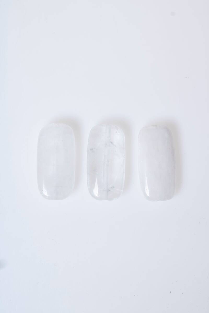 Sertifikalı Kristal Kuvars Doğal Taş Tımbıl El Taşı (SK:140) - 5