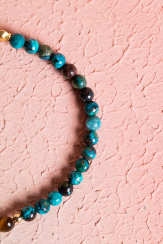 Sertifikalı Krizokol, Kaplan Gözü Gümüş Kapama Doğal Taş Bileklik (SK:063) - 4