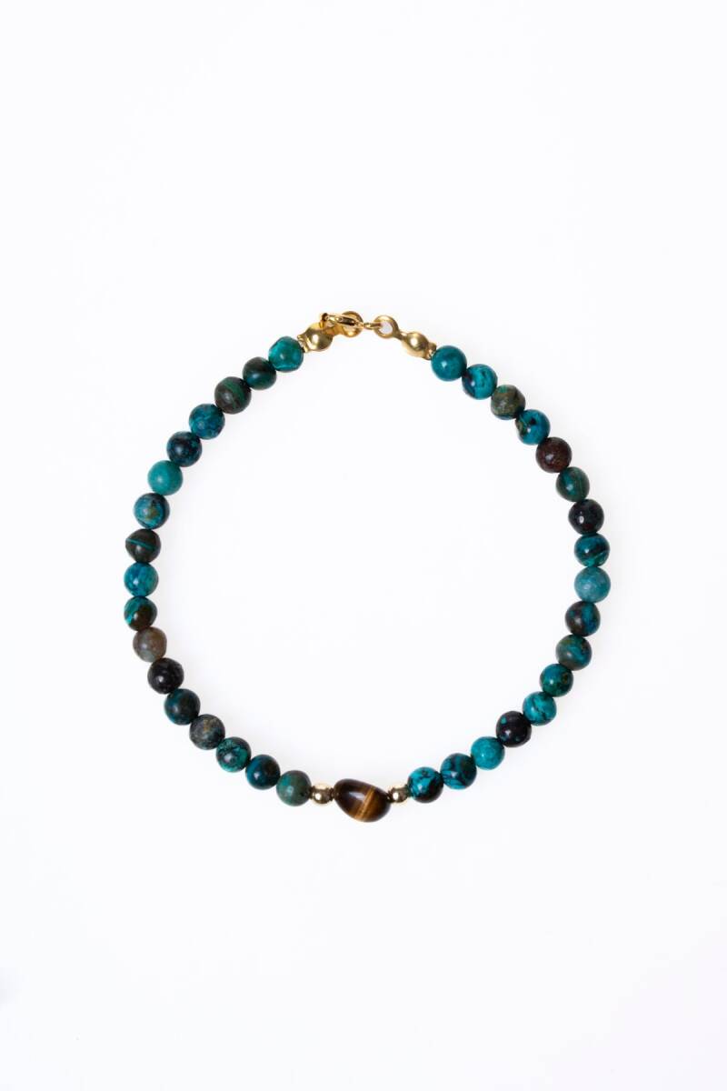 Sertifikalı Krizokol, Kaplan Gözü Gümüş Kapama Doğal Taş Bileklik (SK:063) - 6