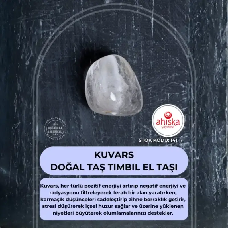 Sertifikalı Kuvars Doğal Taş Tımbıl El Taşı (SK:141) - 1