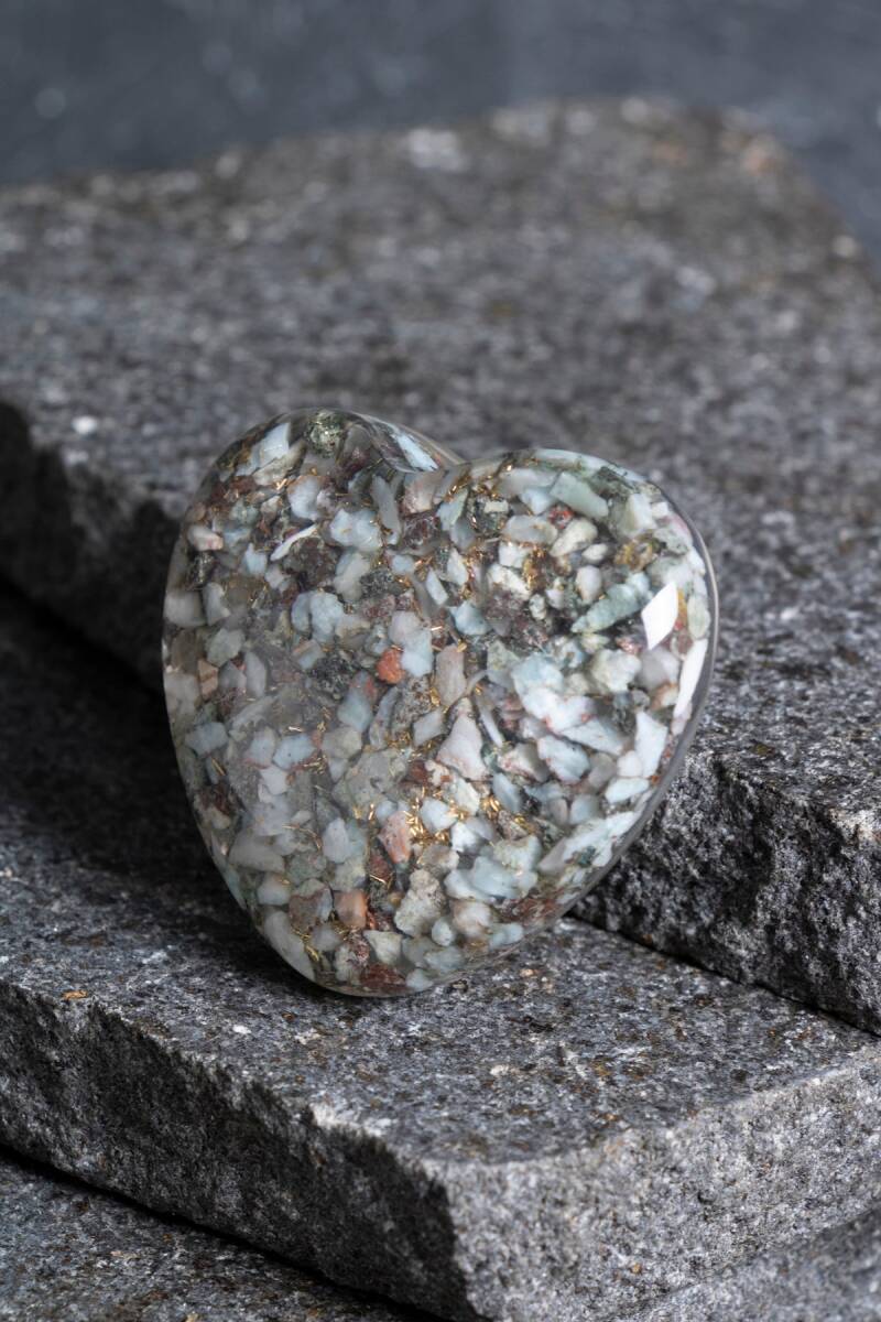 Sertifikalı Larimar Kalp - 3