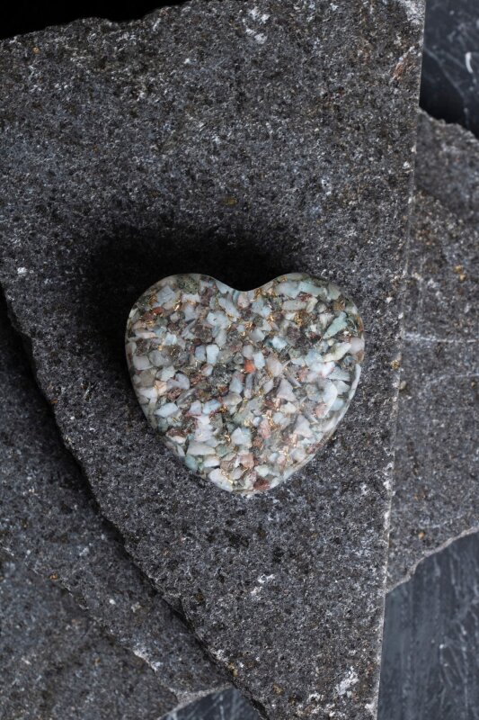 Sertifikalı Larimar Kalp - 5