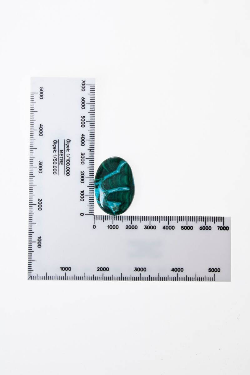 Sertifikalı Malahit Kabaşon (S.K:336) - 3