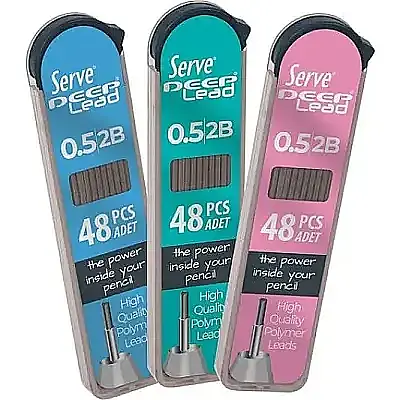Serve Deep Kalem Ucu 0.5 mm 48 Li Tüp Renkli Gövde Pembe - 2