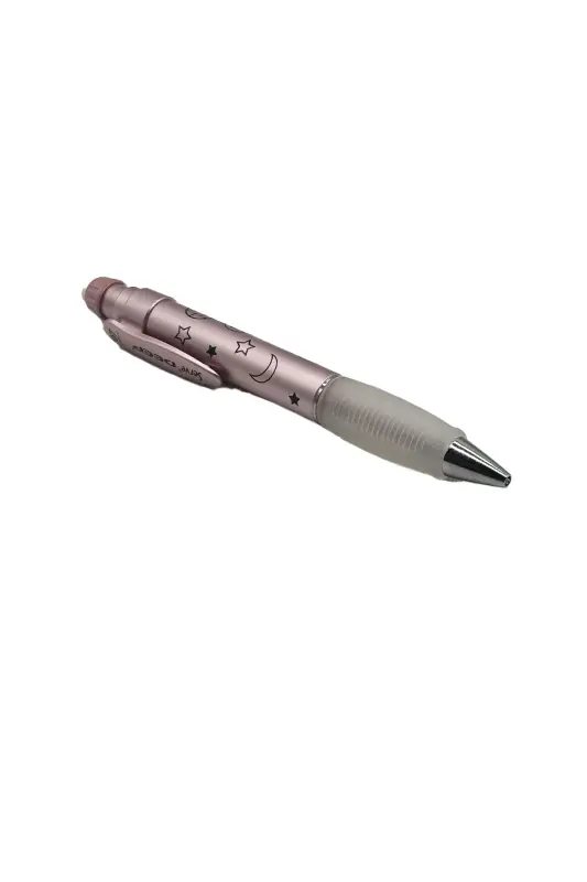 Serve Deep Metalik Serisi Ay Yıldız Figürlü Metalik Rose 0.7mm Versatil Uçlu Kalem - Serve