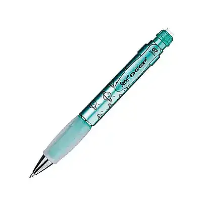 Serve Deep Metalik Serisi Gezegen Figürlü Metalik Yeşil 0.7mm Versatil Uçlu Kalem - 2