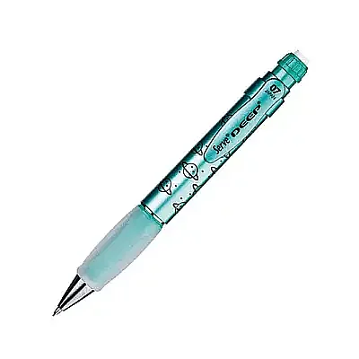Serve Deep Metalik Serisi Gezegen Figürlü Metalik Yeşil 0.7mm Versatil Uçlu Kalem - 3