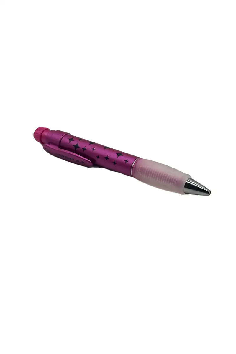 Serve Deep Metalik Serisi Pırıltı Figürlü Metalik Pembe 0.7mm Versatil Uçlu Kalem - 1