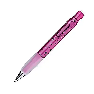 Serve Deep Metalik Serisi Pırıltı Figürlü Metalik Pembe 0.7mm Versatil Uçlu Kalem - 3