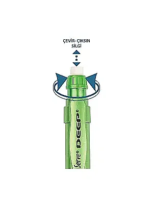 Serve Deep Metalik Yeşil 0.7mm Versatil Uçlu Kalem - 6