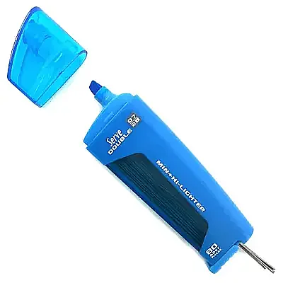 Serve Double Min Mavi Fosforlu Kalem 0.7mm 2B Uç Tüplü - 2