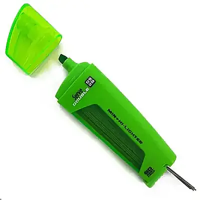 Serve Double Min Yeşil Fosforlu Kalem 0.9mm 2B Uç Tüplü - 3