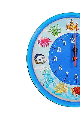 Sevimli Deniz Canlıları Saati 30 x 30 cm - 1
