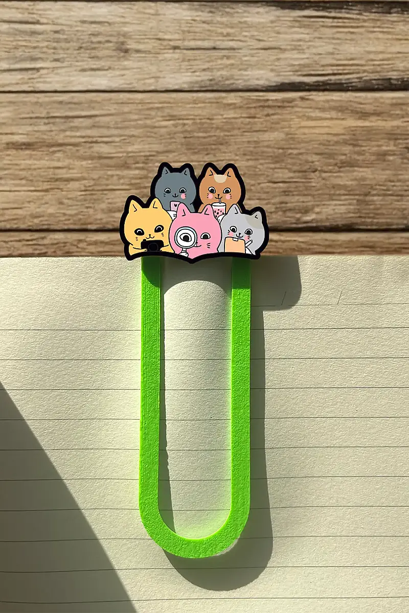 Sevimli Kedi Ailesi Kitap Ayracı - 2