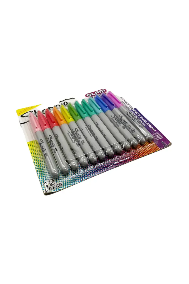 Sharpie Fine Glam Pop Permanent Marker 24 Lü - 1