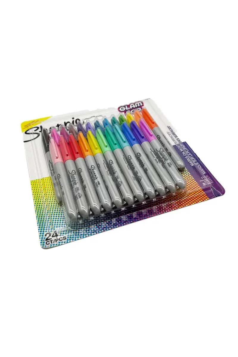 Sharpie Fine Glam Pop Permanent Marker 24 Lü - 1