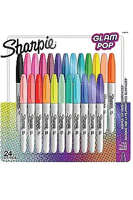 Sharpie Fine Glam Pop Permanent Marker 24 Lü - 3