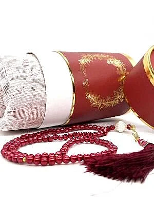 Silindir Kutu Seccade Seti Bordo - 4