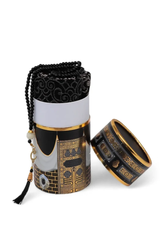 Silindir Kutu Seccade Seti Kabe Desenli - Furkan Neşriyat