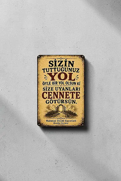 Sizin Tuttuğunuz Yol MiniDekor Magnet Ayaklı 9×13,5 cm - 3