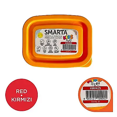 Smarta Kids Modelleme Hamuru 70 gr Kırmızı - 2