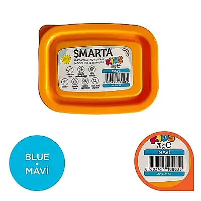 Smarta Kids Modelleme Hamuru 70 gr Mavi - Smarta