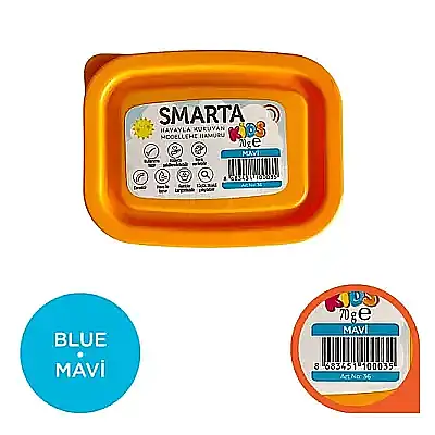 Smarta Kids Modelleme Hamuru 70 gr Mavi - 1
