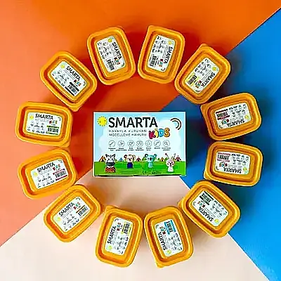 Smarta Kids Modelleme Hamuru 70 gr Neon Pembe - 3