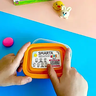 Smarta Kids Modelleme Hamuru 70 gr Neon Pembe - 6