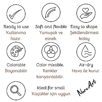 Smarta Kids Modelleme Hamuru 70 gr Neon Turuncu - 5