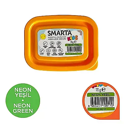 Smarta Kids Modelleme Hamuru 70 gr Neon Yeşil - 5