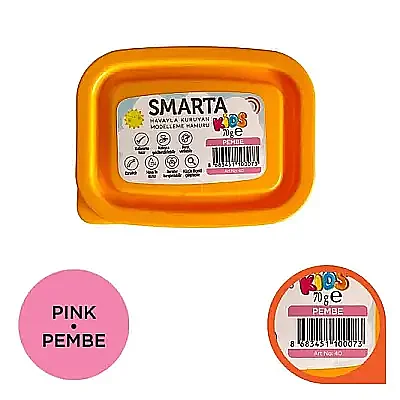 Smarta Kids Modelleme Hamuru 70 gr Pembe - 2