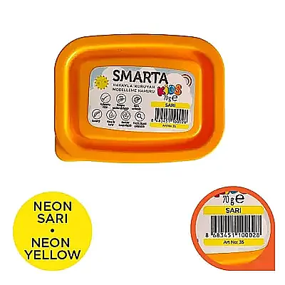 Smarta Kids Modelleme Hamuru 70 gr Sarı - Smarta