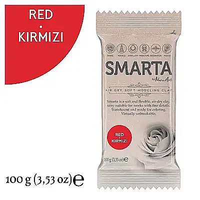 Smarta Modelleme Hamuru 100 Gr Kırmızı Renk - 3
