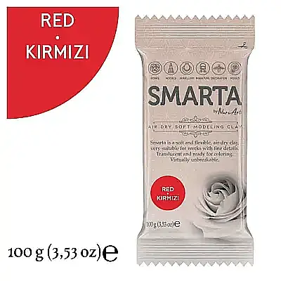 Smarta Modelleme Hamuru 100 Gr Kırmızı Renk - 3
