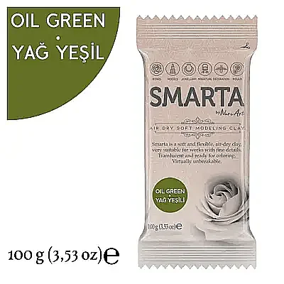 Smarta Modelleme Hamuru 100 Gr Yağ Yeşil Renk - 8
